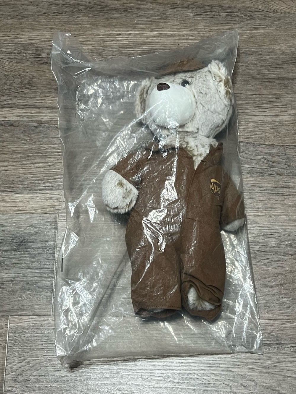 VTG UPS Percy Parcel Bear Stuffed Plush Uniform United Postal Service 14" NWT